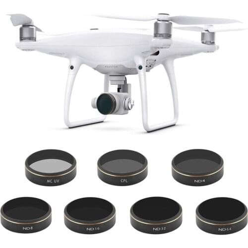 Easy Install UV CPL Lens Filter for DJI Phantom 4 Pro ND4 8 16 32 64 Filters Kit for Phantom 4P Drone Gimbal Camera Accessories