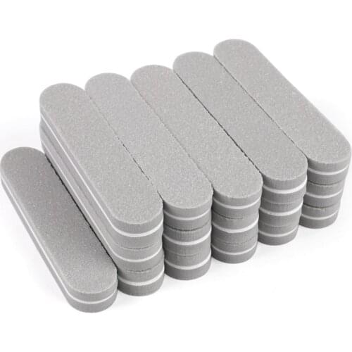 50Pcs/set Grey Sponge Mini Nail Buffer File Sanding Block Grinding Limas Gel Polishing Washable Files Manicure Nail Art Tool