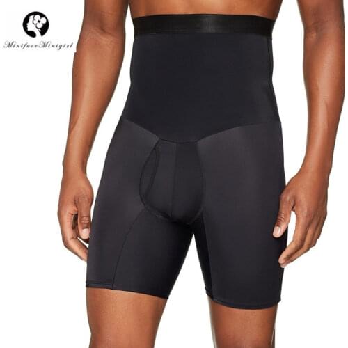 Minifaceminigirl Mens High Waist Slimming Body Shaper Tummy Control Shapewear Waist Abdomen Trimming Brief