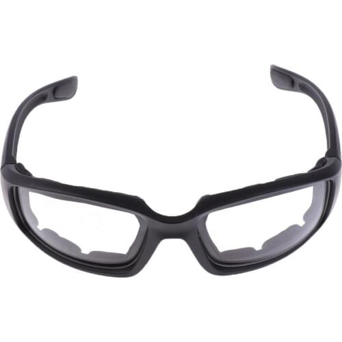 Motorcycle Windproof Dustproof Riding Glasses Padded Comfortable Clear PVC Sunglasses Mirror UV400 Lenses Protection Goggles