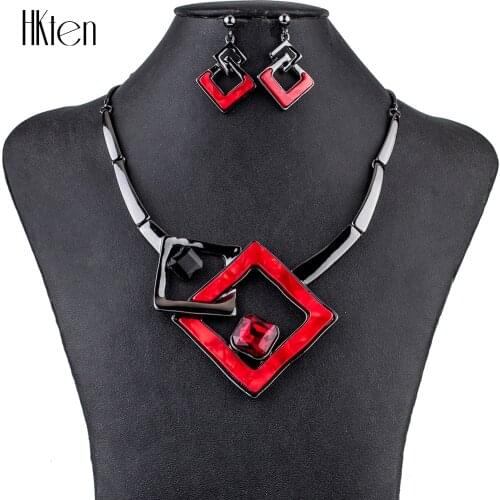 MS1504791 Fashion Jewelry Sets High Quality Necklace Sets For Women Jewelry Multicolored Crystal Resin Unique Design Party Gift