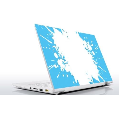 Sticker Master Abstract ink light blue universal laptop skin for 13 14 15 15.6 16 17 19 "inc notebook decal for Mac, dell, Acer, HP