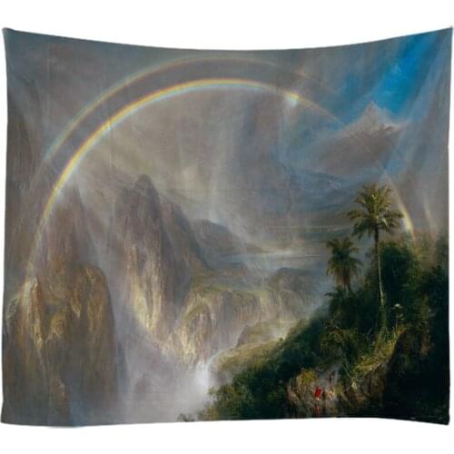 Natural Landscape Scenery Tapestry Wall Hanging Cloth Bed Spread Beach Towel Table Cloth YogaMat House Decoration