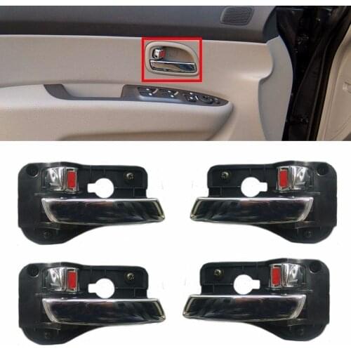 Genuine Inside Chrome Door Handle Set 4 PCS For KIA Rondo Carens 2007-2012 826101D010 826201D010