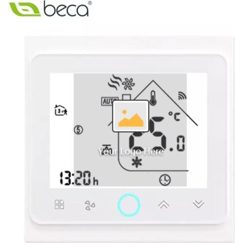BAC6000 TUYA smart thermostat WiFi fan coil programmable controller LCD touch screen digital indoor thermostat