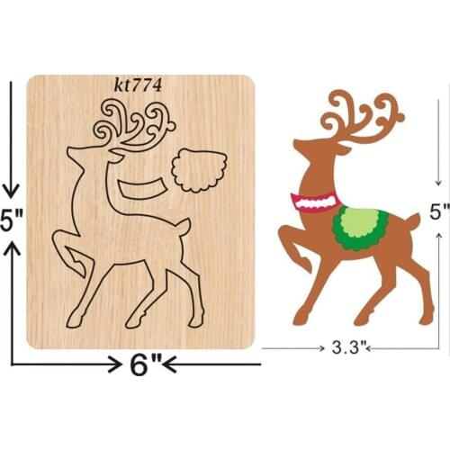 Christmas moose cart cutting dies 2019 new die cut &wooden dies Suitable for common die cutting machines on the market