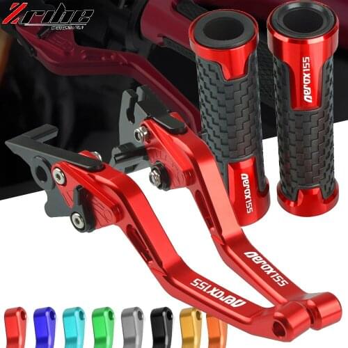 Motorcycle Clutch Brake Lever Extendable Adjustable Foldable Levers Handle Grips For YAMAHA AEROX 155 AEROX155 NVX155 2017-2018