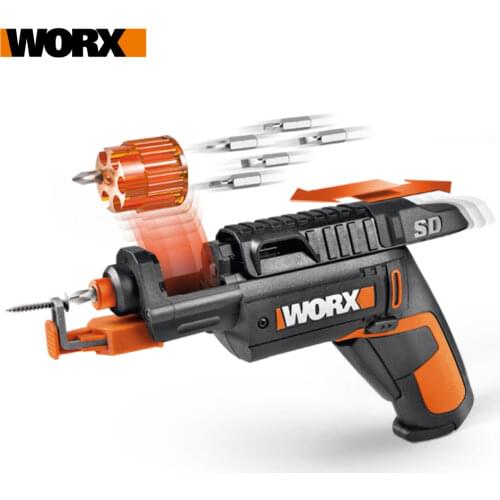 Worx 4V SD SLIDE DRIVER WX255.4 Mini Electrical Screwdriver Set Cordless Electric Screwdrivers USB Rechargeable Handhled Drill