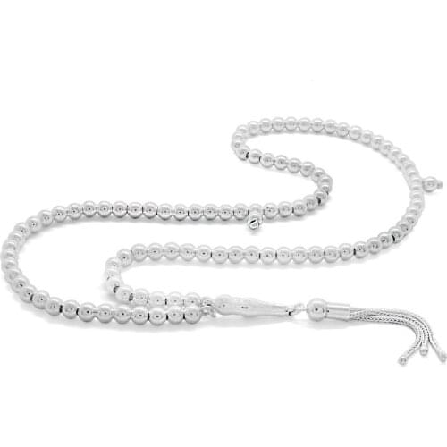 Tesbihane Sphere Cut 925 Sterling Silver 99luk Rosary