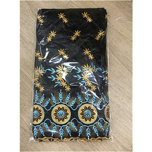 High quality bazin riche brocade brode bazin brode black african lace faric with beads nigerian lace fabric 5+2yards/lot