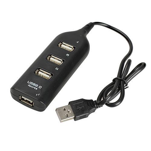Hi-Speed 4 Port USB Adapter Splitter Mini USB 2.0 Adapter 4-Port Splitter For Laptop PC Notebook For Portable Hard Drives