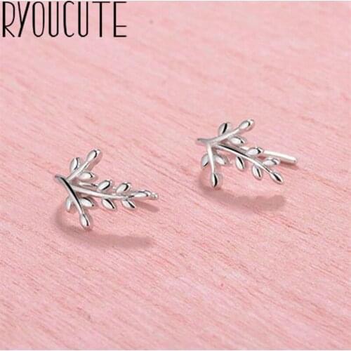 Trendy Vintage Leaf Earrings Femme Gifts Ladies Silver Color Earrings for Women Statement Jewelry Brincos