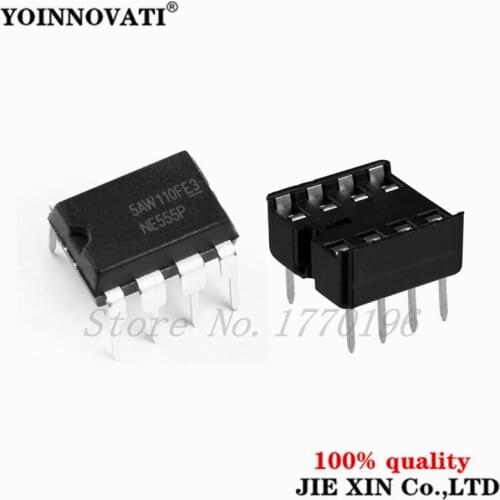 20pcs , (10 each) NE555 IC 555 & 8 Pin DIP Sockets