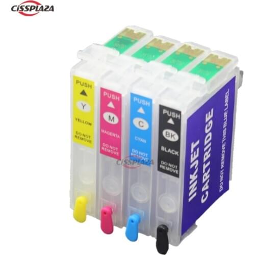 CISSPLAZA T921N T0921 5sets refillable ink cartridges for T26//T27/TX106/TX109/TX110/TX117/TX119/TX210/CX4300/ C91 with ARC chip