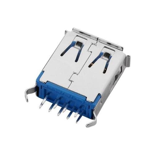 5pcs/lot USB 3.0 Female Type-A 9 Pin Socket Connector Vertical line female