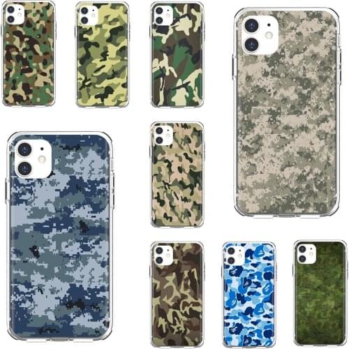 Camouflage-Pattern-Camo-military-Army For Samsung Galaxy A12 A31 A41 A51 A71 A20e A21s M30 A10 A30 A40 A50 A60 A70 Phone Covers