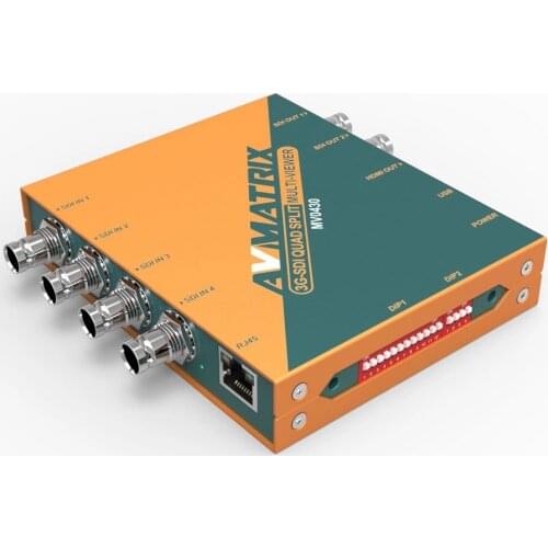 AVmatrix MV0430 3G-SDI Scaling Converter Multiviewer for SDI Monitor 4 channel SDI multiviewer scaler Signal Converter