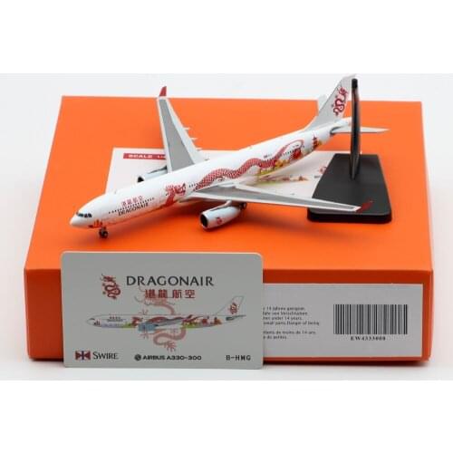 1:400 Alloy Collectible Plane Gift JC Wings EW4333008 Dragonair Airbus A330-300 "20th Anniversary" Diecast Aircraft Model B-HWG