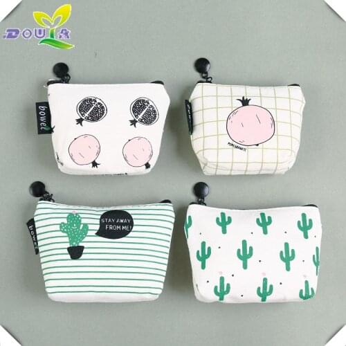 Korean girls Purse Wallet Zipper Bag key creative small fresh cute cartoon coin bag bag