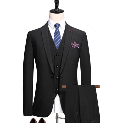 Shenrun Men Suits Slim Business Formal Casual Classic Suit Wedding Groom Party Prom Single Breasted Color Blue/ men suite