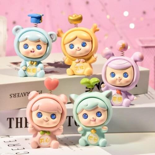 Creative Shaking Head Girl Doll Cartoon Ornament Home Car Desktop Decor Gift