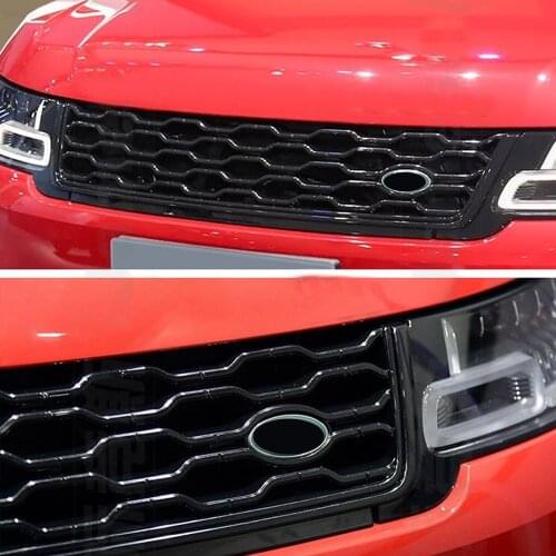 Modified For Range Rover Radiator Grille For Range Rover Sport 2018 2019 2020 Front Racing Grill Grills Mesh Bumper Grille
