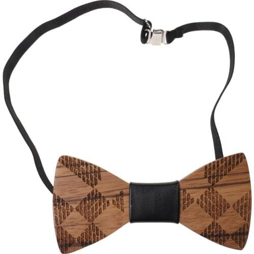 Mens Groom Wedding Party Wooden Bow Tie Tuxedo Necktie Fashion Accessory C