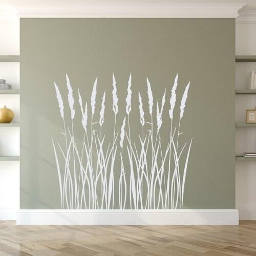 Reeds Wall Decal Tall Grass Vinyl Sticker Nature Lake House Decor Dried Grass Skirting Decal Home Decoration Wall Art 2181