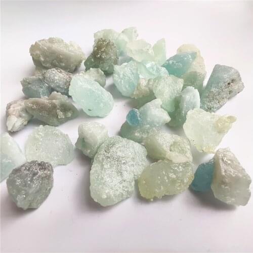 Natural Aquamarine Original Stone Quartz Raw Crystal Quartz Fashion For Men Women Jewelry Making DIY Gift