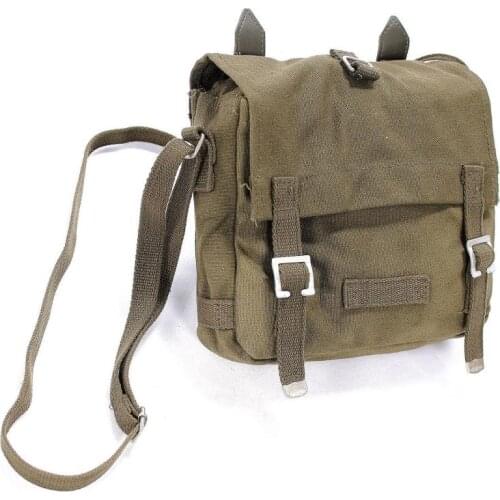German Canvas Bag Tactical Retro WW2 Bread Bag Camping Equipment Hiking Backpacks Army Green