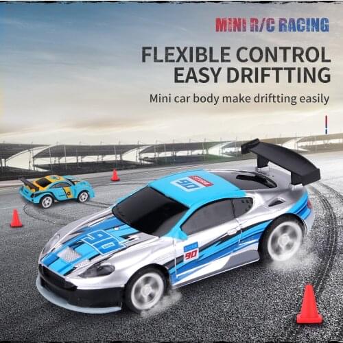 Several People Play Together 2.4G 1/58 Mini RC Chargable Racing Car 2 Mode APP Remote Control Cola Can Box Vehicle With Light