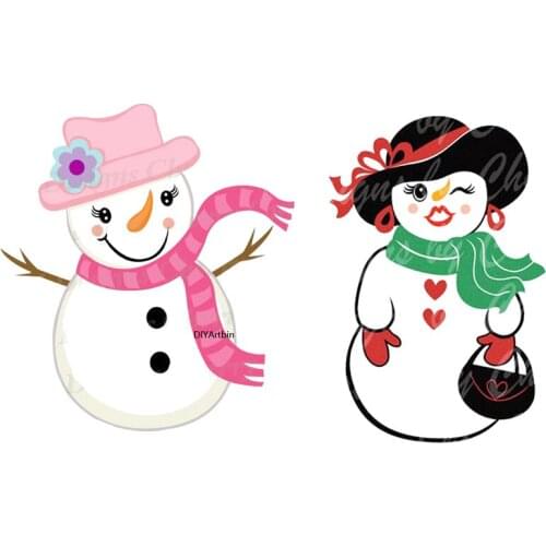 2021 New Snowman Metal Cutting Dies Girl Christmas Craft Stencils Dies Scrapbooking Card Making Album Decoration Craft Embossing