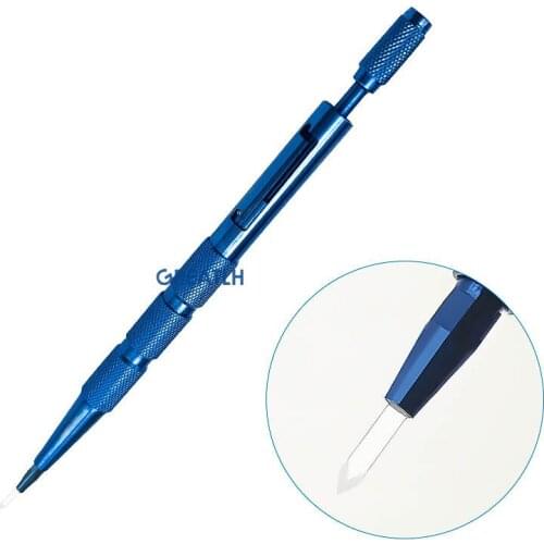 Ophthalmic Straight double lancet Sapphire Keratome knives Ophthalmic blade Ophthalmic Handle