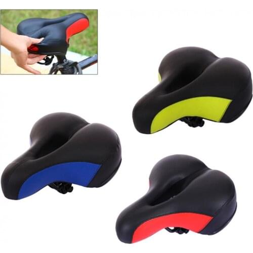 Reflective Hollow Bicycle Saddle PVC Fabric Soft MTB Cycling Road Mountain Bike Seat Bicycle Accessories Bicycle Saddles