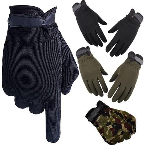 Full Finger Mens Gloves Outdoor Sports Cycling Gloves Men Non-Slip Silicone Bicycle Windproof Tactical Gloves For Fishing