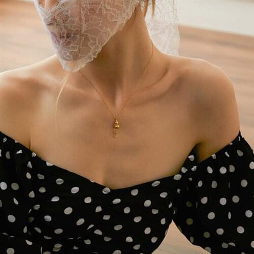 Retro Wind Gourd Pendant Titanium Steel Necklace Chinese Elements Stainless Steel Jewelry 2021 Fashion Girl Gift