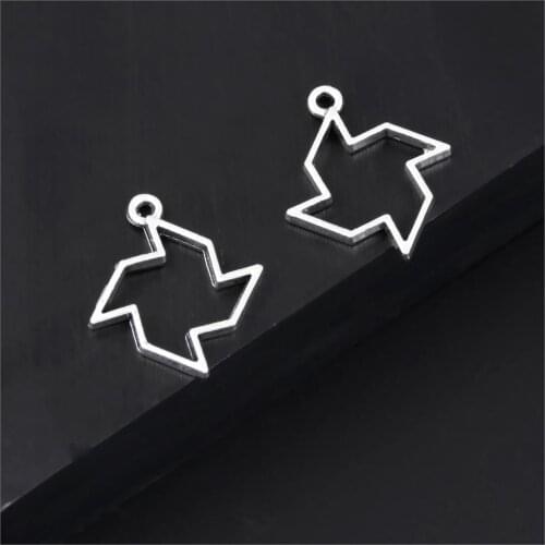 30Pcs Silver Color Windmill Charms Winnower Pendant Making Necklaces Ornament Handcrafts Jewelry Accessories 20X22mm A3305