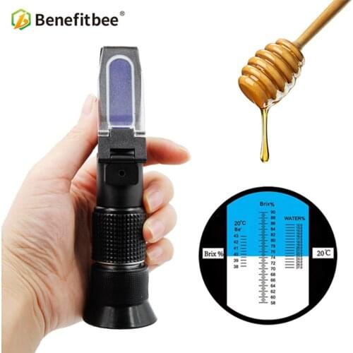 Benefitbee Bee Tools Honey Refractometer 58-90% (sugar content) Beekeeping Refractometer Handheld Honey Concentration Meter