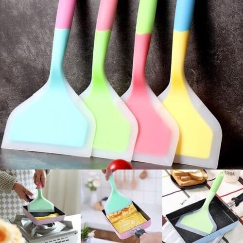 Silicone Heat Resistant Non Stick Cookware Pan Shovel Home Cooking Utensils Silicone Spatulas Pizza Shovel Non-stick