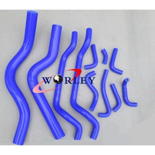 For MITSUBISHI ECLIPSE DSM 4G63T 1G 1990-1994 BLUE Silicone Radiator Heater Hose