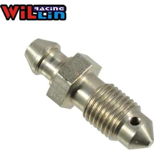WILLIN - 4pcs/lot bleed nipple Motorcycle Bike Brake Caliper Stainless Steel Bleed Screw Nipple