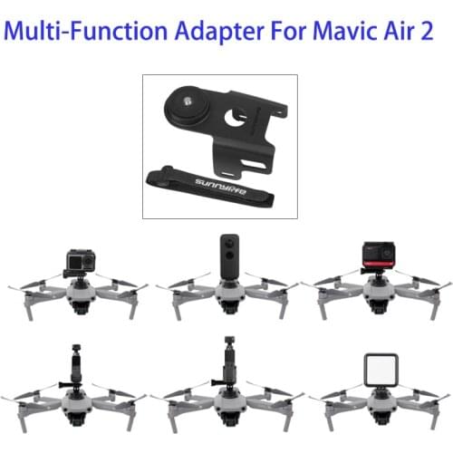 Sports Camera Fill Light Holder Bracket Aadpter For DJI Mavic Air 2 Drone Parts For GoPro Insta360 Osmo Action Cameras Holders
