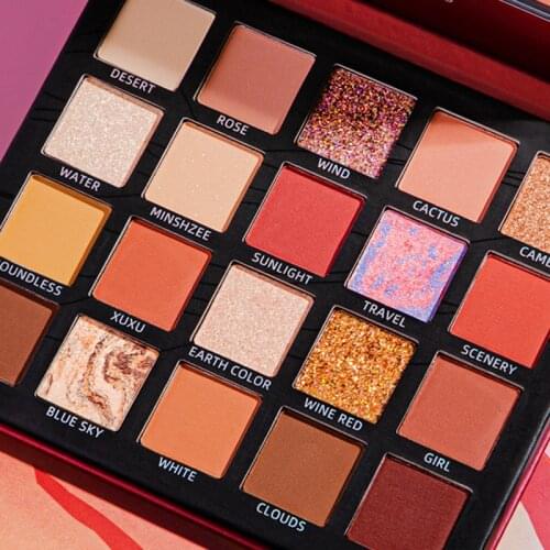 Desert Rose 20 colors Eyeshadow Palette Waterproof Long-lasting Shimmer Matte Eyes Make Up High Quality Cosmetics