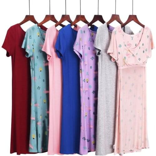 Ladies summer dresses 2019 modal short sleeve Built-in bra women dress firebird pattern comfortable O-Neck plus size dress