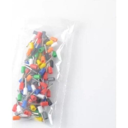 100PCS Insulated Ferrules Terminal E1510 E1508 Block Cord End Wire Connector Electrical Crimp Terminator AWG 16