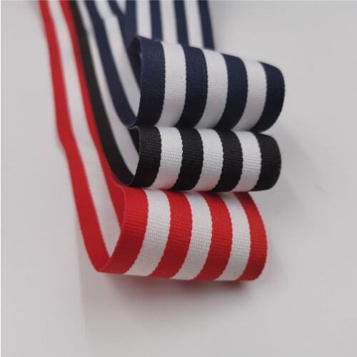 15MM,25MM,38MM Polyester Grosgrain Striped Ribbon for Craft Wrapping Christmas Wraps Embellishments Party Decoration 5 Meters