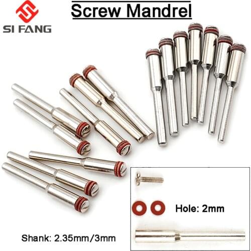 2/5/10Pcs 2.35mm/3.0mm Steel Screw Mandrel Shank Cut-off Wheel Holder For Dremel Shaft Rotary Tool