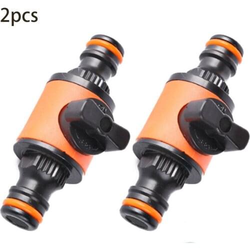 2PC Hose Pipe Tap Shut Off Valve Fitting Connector Garden Garden Quick Coupler Excellent Durability And Wear Resistance