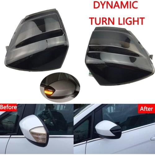 Car Accessories LED Dynamic Turn Signal Side Wing Mirror Indicator Light Lamp For Ford S-Max 2007-2014 Kuga C394 08-2012 C-MAX