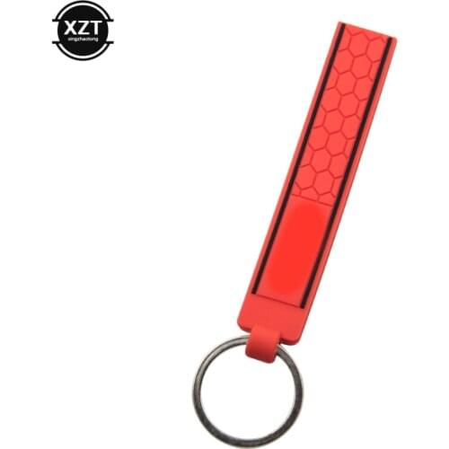 Car Keychain Cool Silicone GTI Logo Emblem Badge Key Ring for VW Golf MK2 MK3 MK4 MK5 MK6 MK7 Polo Car Styling Auto Accessories